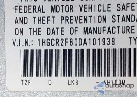 2013 Honda Accord Ex-L из США, поврежденный, VIN 1HGCR2F80DA101939